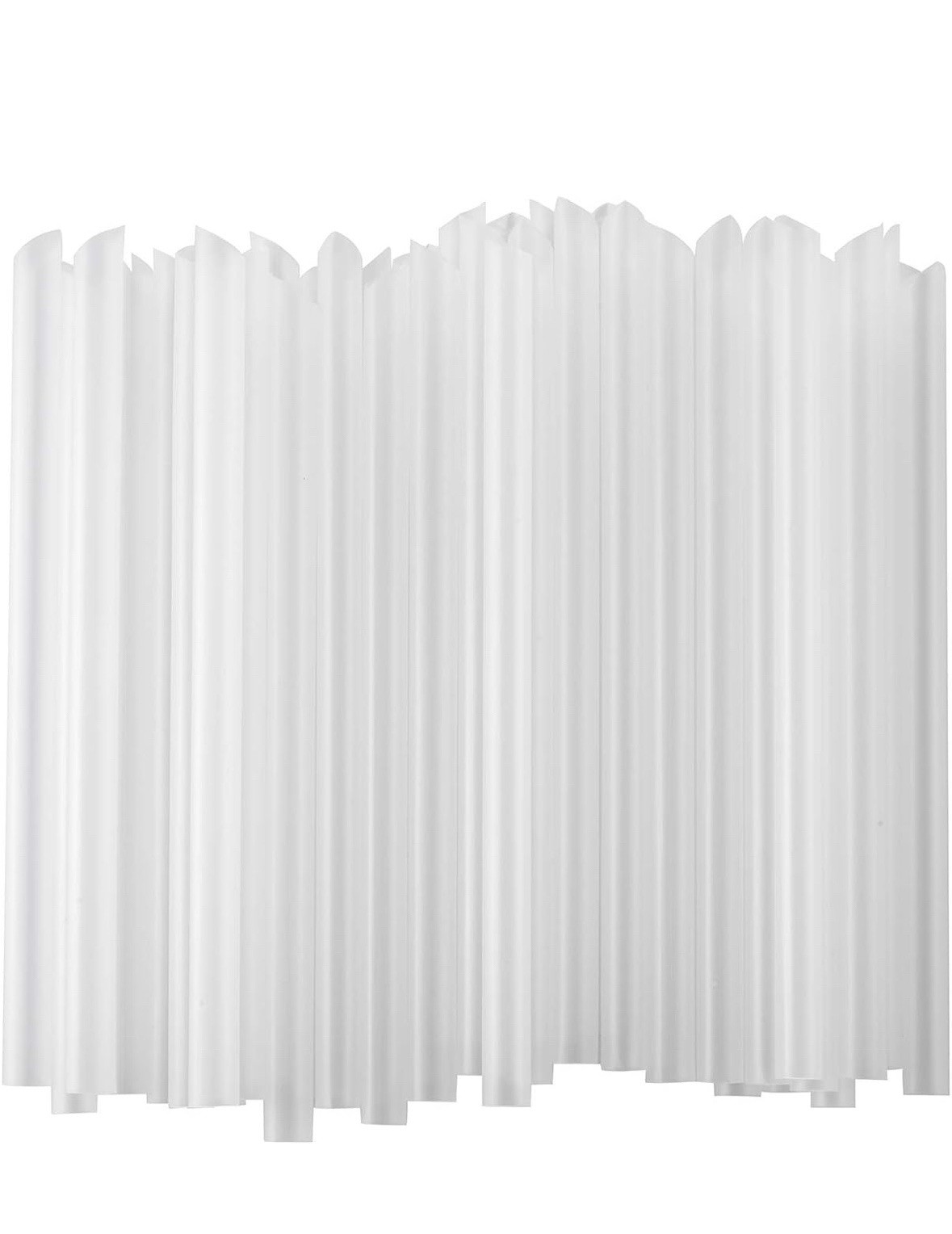 ALINK 100 PCS Clear Plastic Boba Straws, 1/2″ Wide X 8 1/2″ Long Disposable