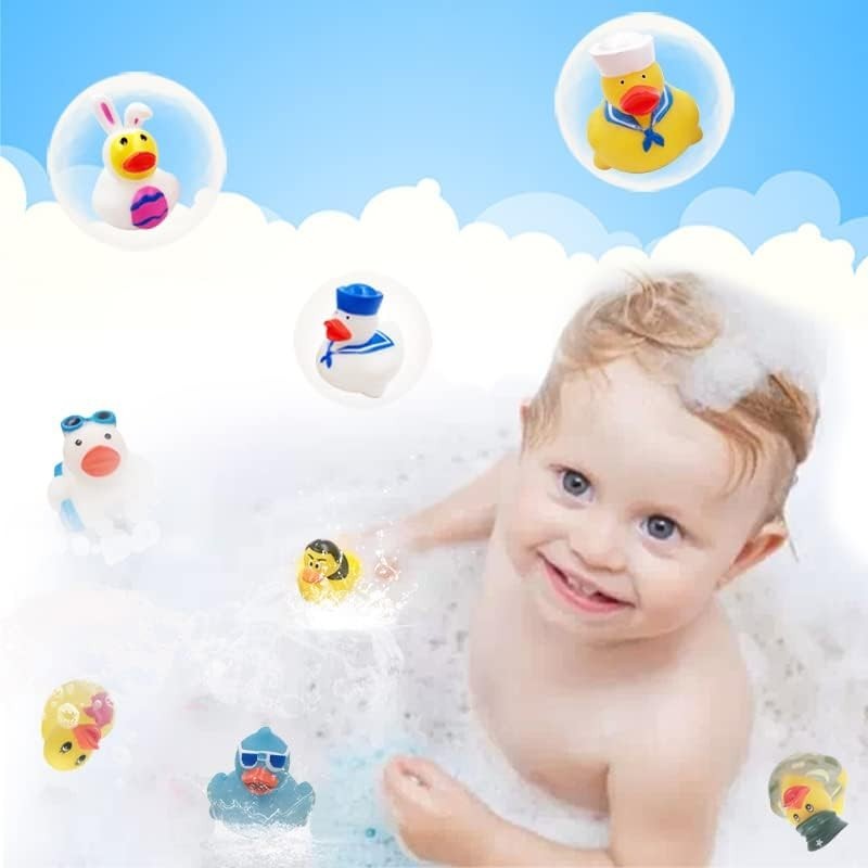Rubber Ducks in Bulk,Assortment Duckies for Jeep Ducking Floater Duck Bath Toys