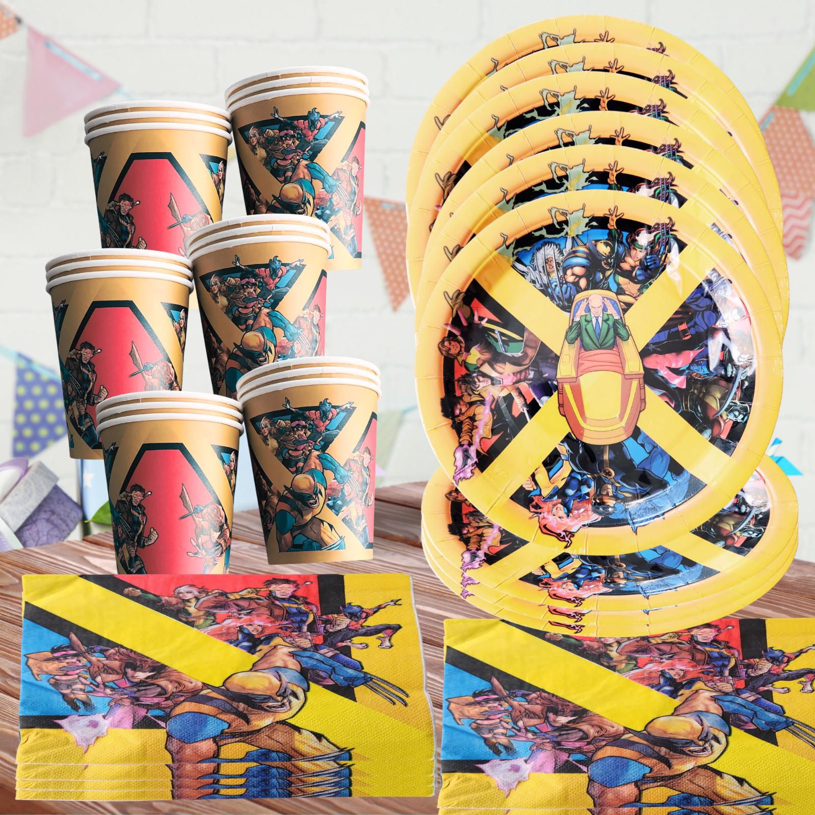 XMEN 97 wolverine cupcake topper birthday party supplies centerpiece decoration