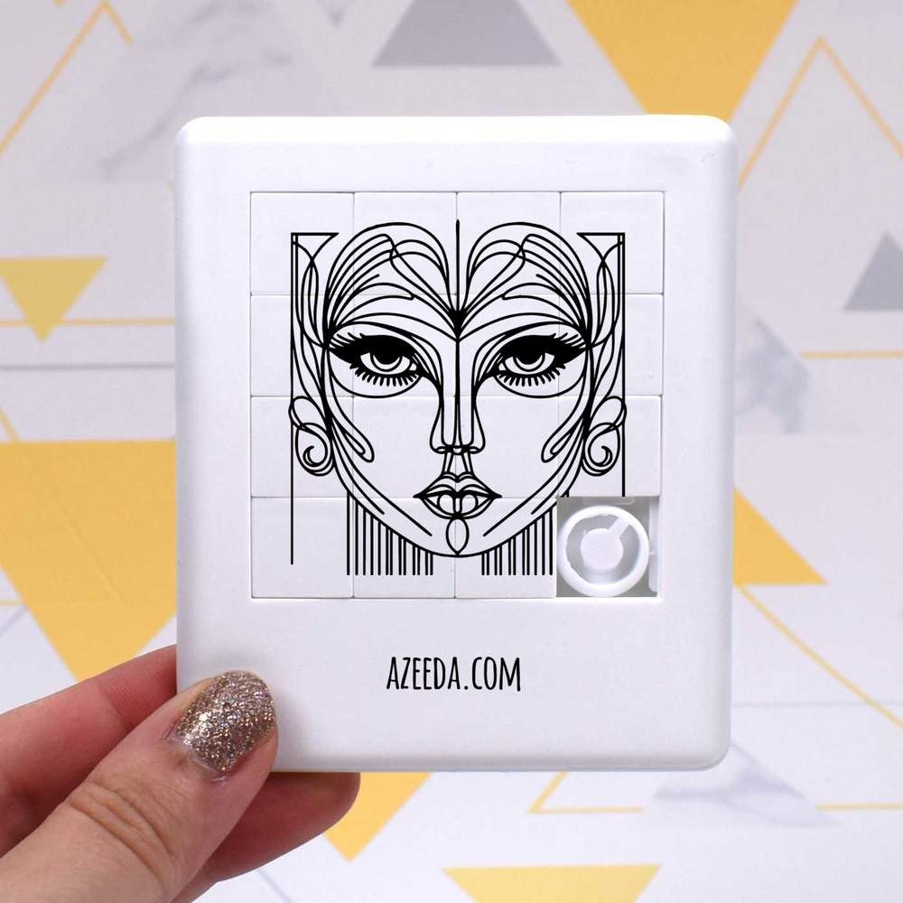 ‘Art Deco Woman Doodle’ Sliding Puzzle (PZ00037477)