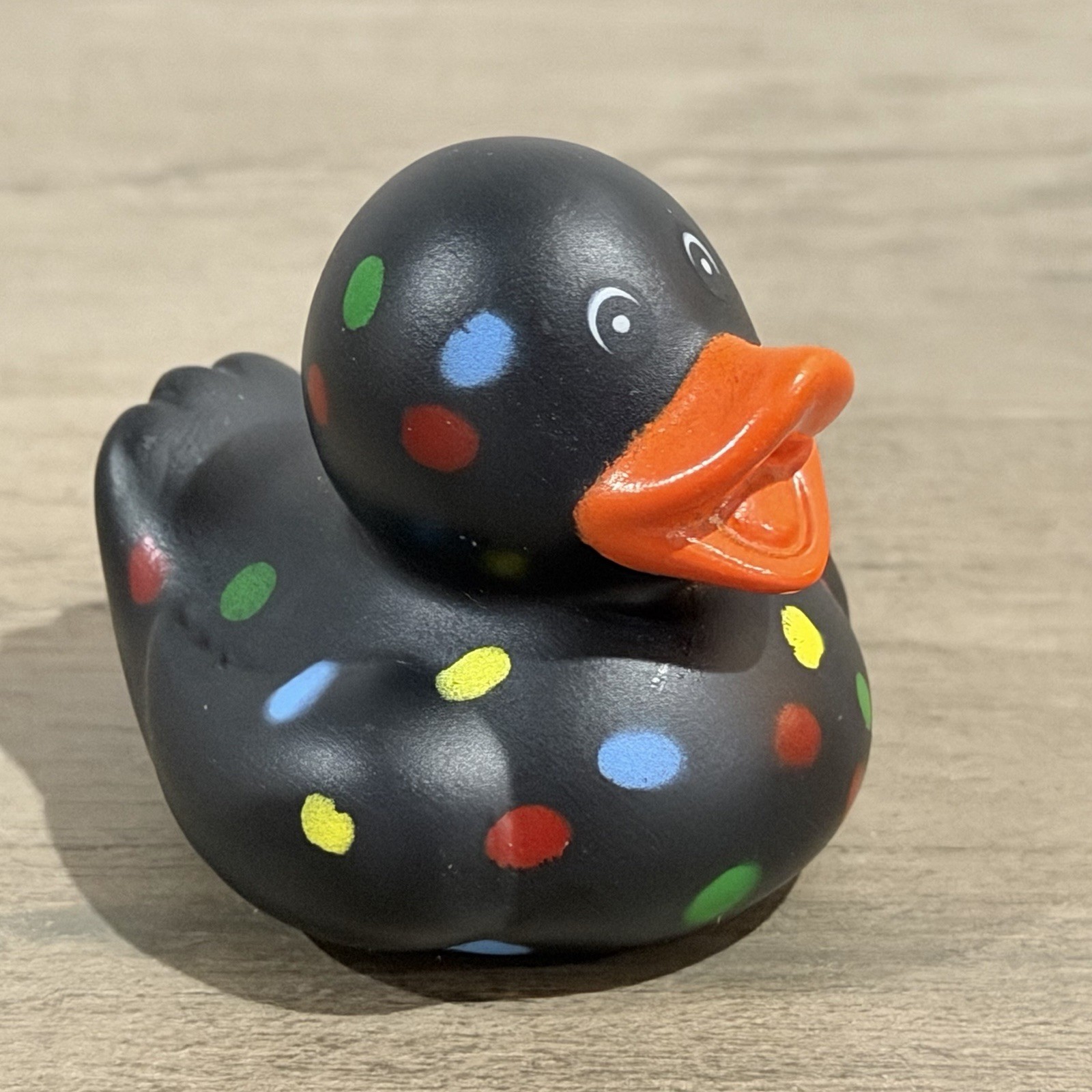 Jeep Rubber Duck 2″ Black Confetti Spotted Dots Jeep Wrangler Duckie
