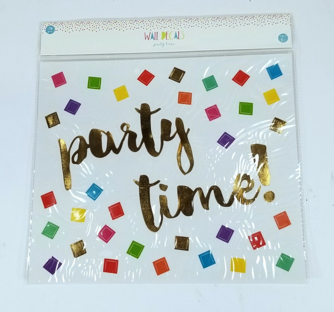 2 Sheets of 36 Count Each – Decorative Wall Art for Any Occasion, Party Time