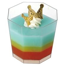 100 Pack 5.4 oz. Clear Plastic Dessert Cups with 100 Spoons Disposable Reusable