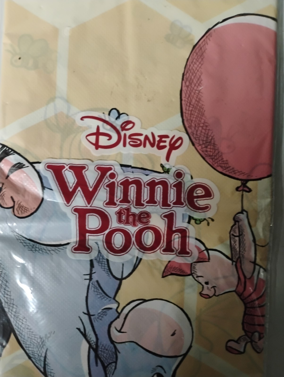 winne the pooh plastic table cloth for any occasion or baby shower