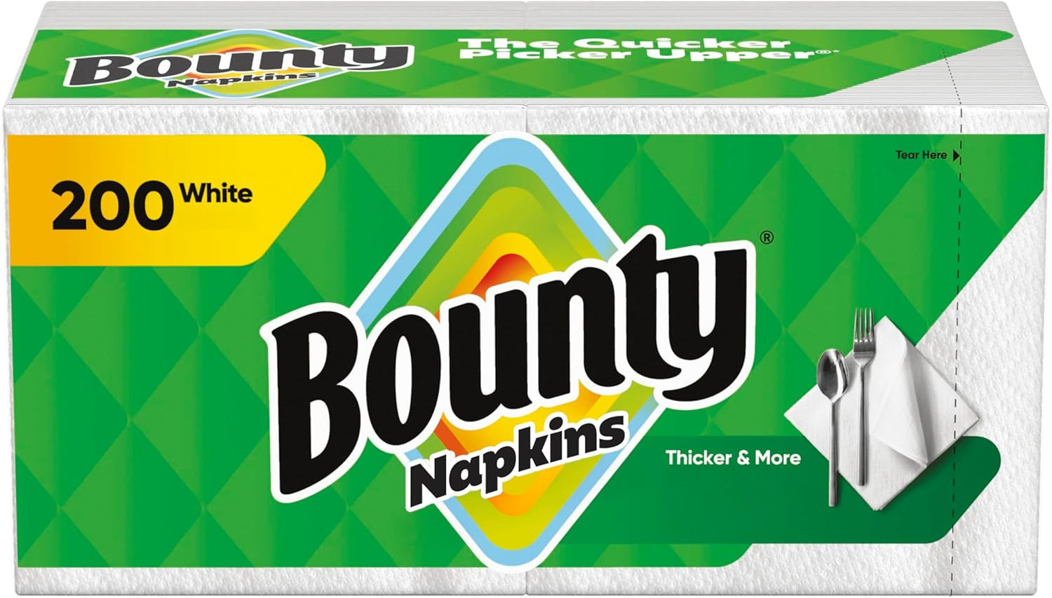 Paper Napkins, White, 200 Count, Packaging May Vary