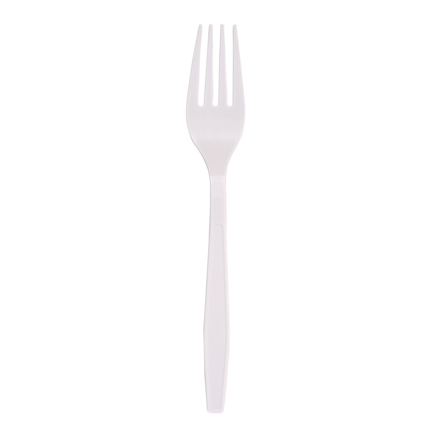 Heavyweight Polypropylene Forks – White Cutlery, 1000 Count, Durable & Disposabl