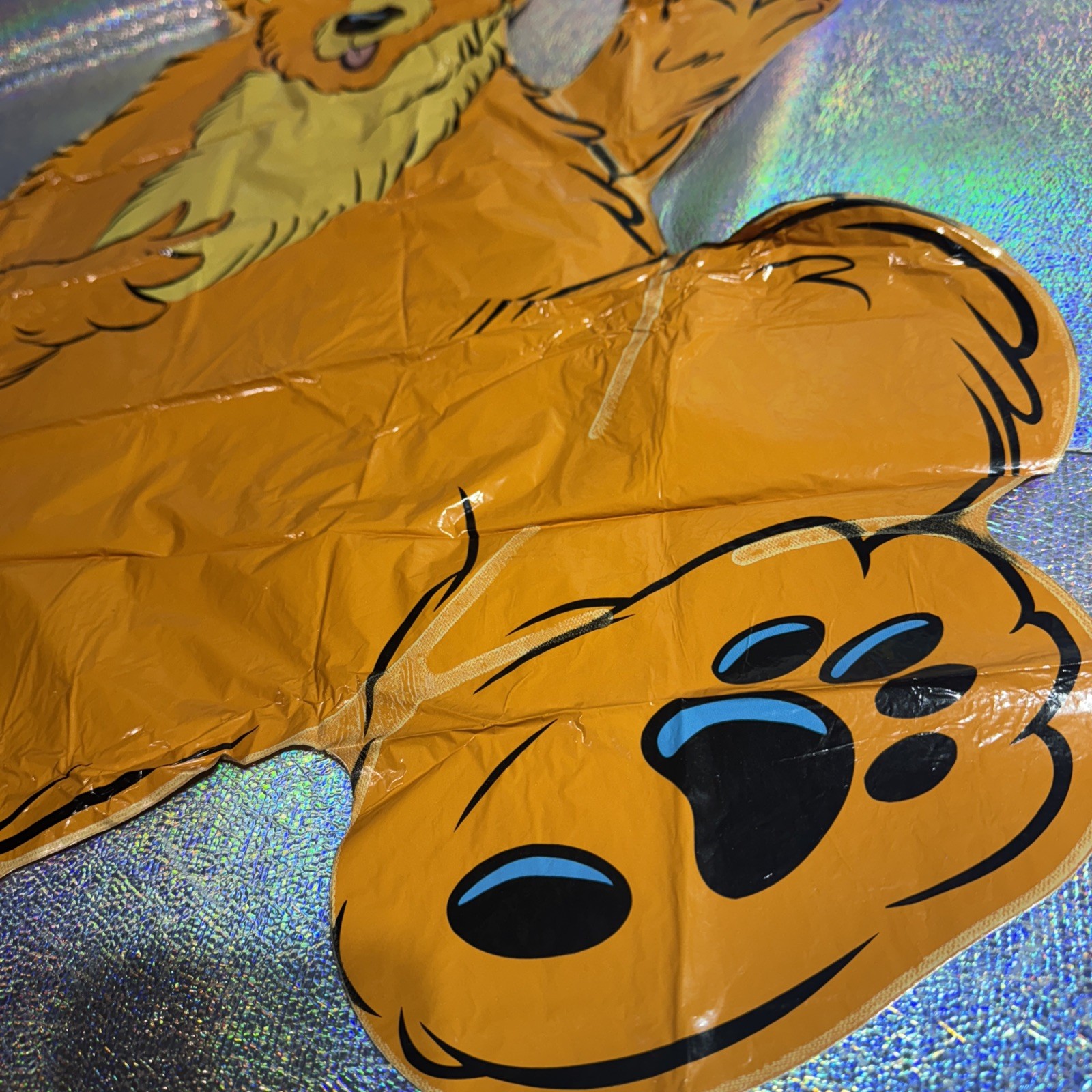Vintage Disney Jim Henson Bear In The Big Blue House Foil Balloon HUGE 30 X 22