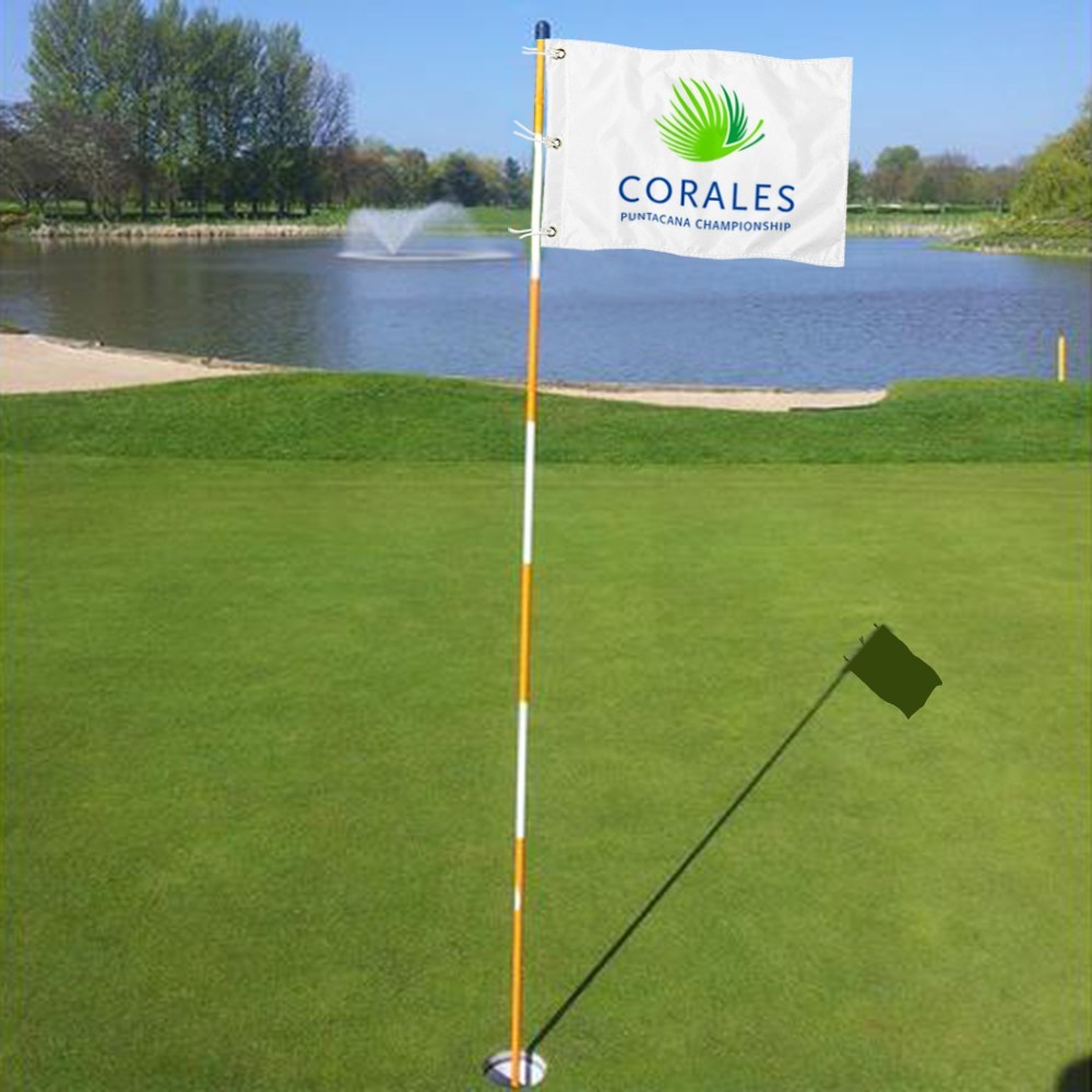 Corales Puntacana Championship Practic Putting Green Golf Pin Flag 13x20Inch