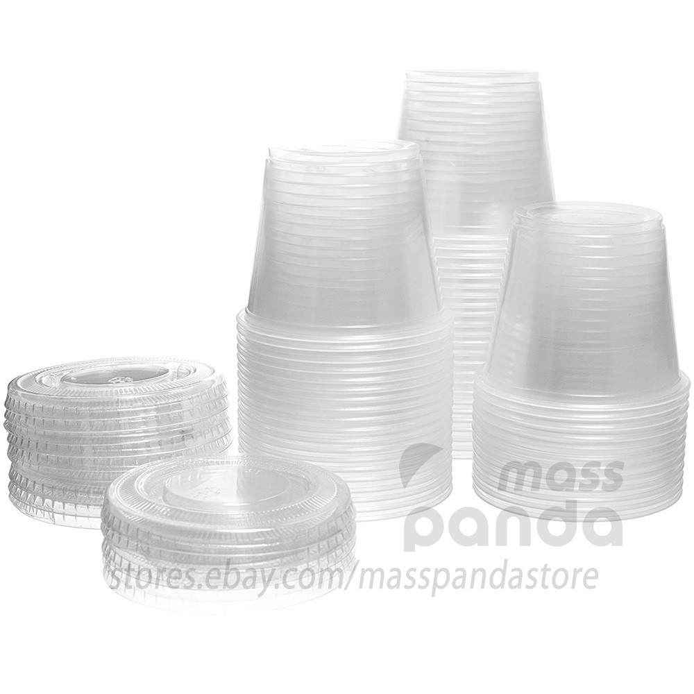 5.5 oz Dart Extra Large Jelly Gelatin Shot Disposable Clear Plastic Portion Cups