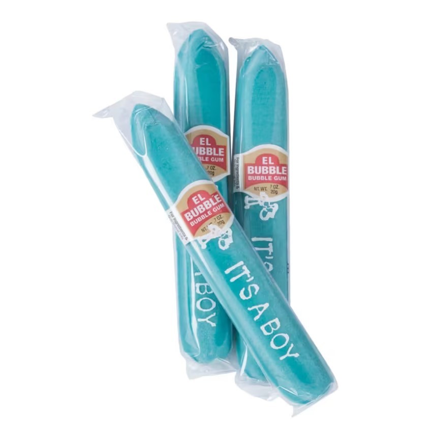 36 Count El Bubble It’s A Boy Blue Bubble Gum Cigars Baby Shower Favors