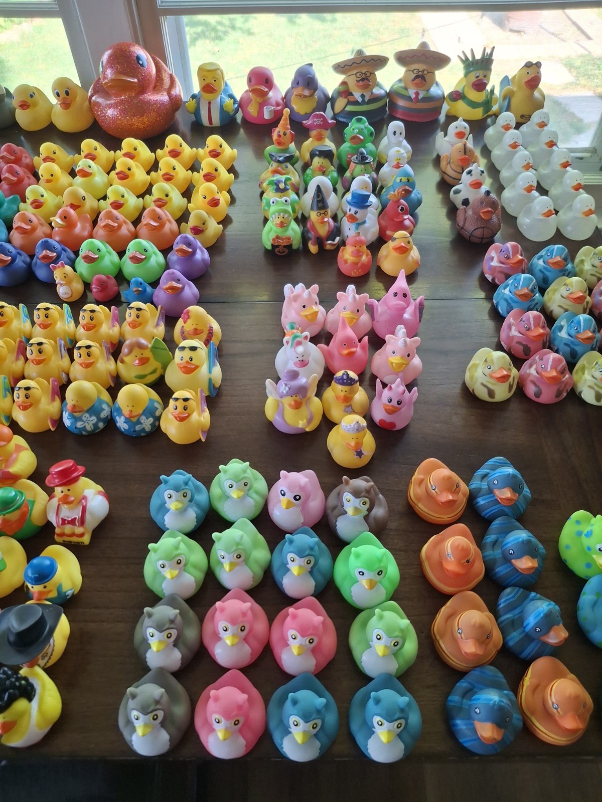 Large Collection (300) of assorted Rubber Ducks for Jeep “Ducking”/Party Favors
