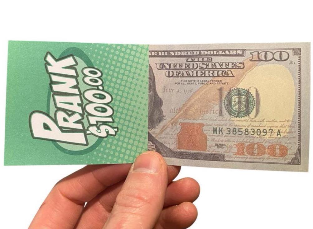 10-Pack Fake $100 Bills – Prank Money Gag Joke Phoney Play Cash Grab Trick