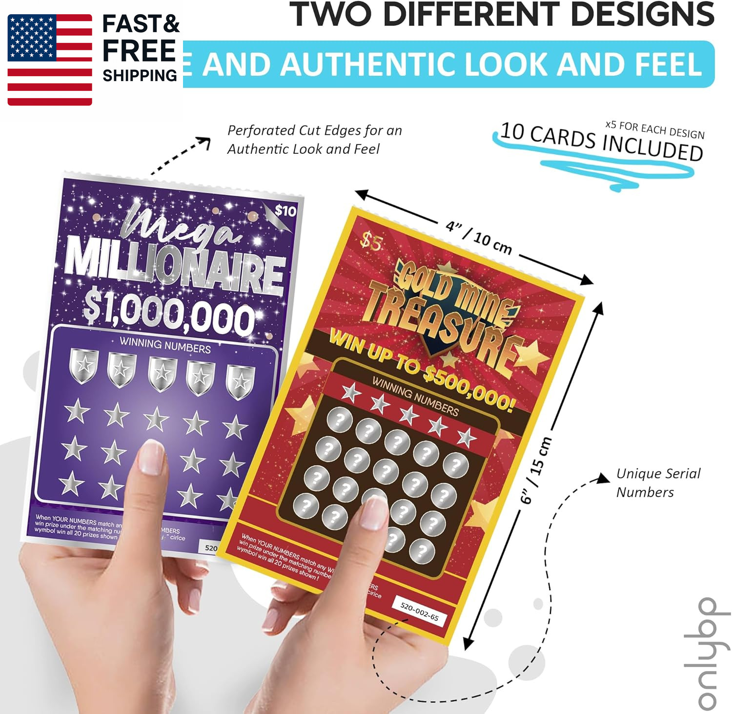 ® 10 Fake Lottery Tickets and Scratch off Cards That Look Real – Winning $1M and