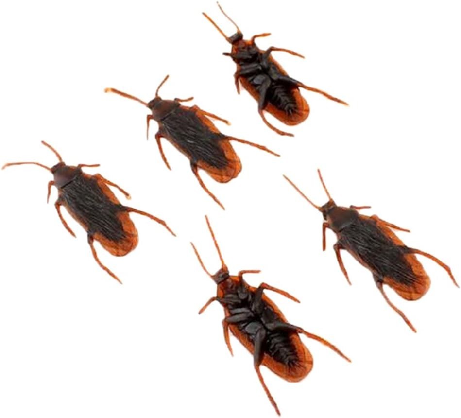 Perfect Prank Joke – 10pcs Realistic Rubber Cockroach Toys for All Ages