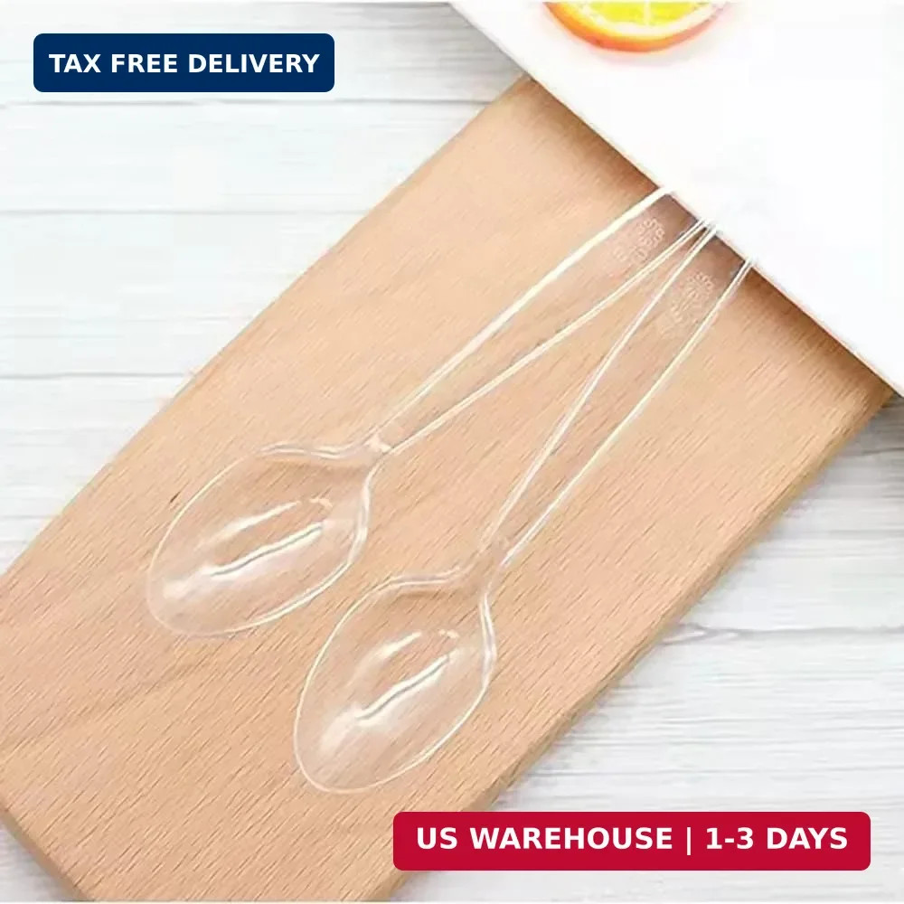 MOACOCK 1000 Count Plastic Silverware, Heavy Weight Plastic Forks Spoons Disposa