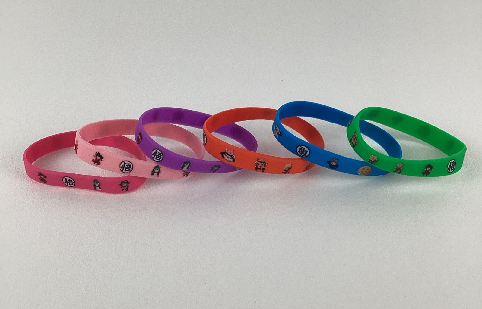 Dragon Ball Z Party Favors Lot 12 Bracelets Keychains Multicolor New