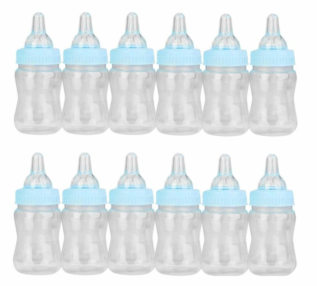 24 Fillable Bottles for Baby Shower Favors Blue Pink Party Decorations Girl Boy