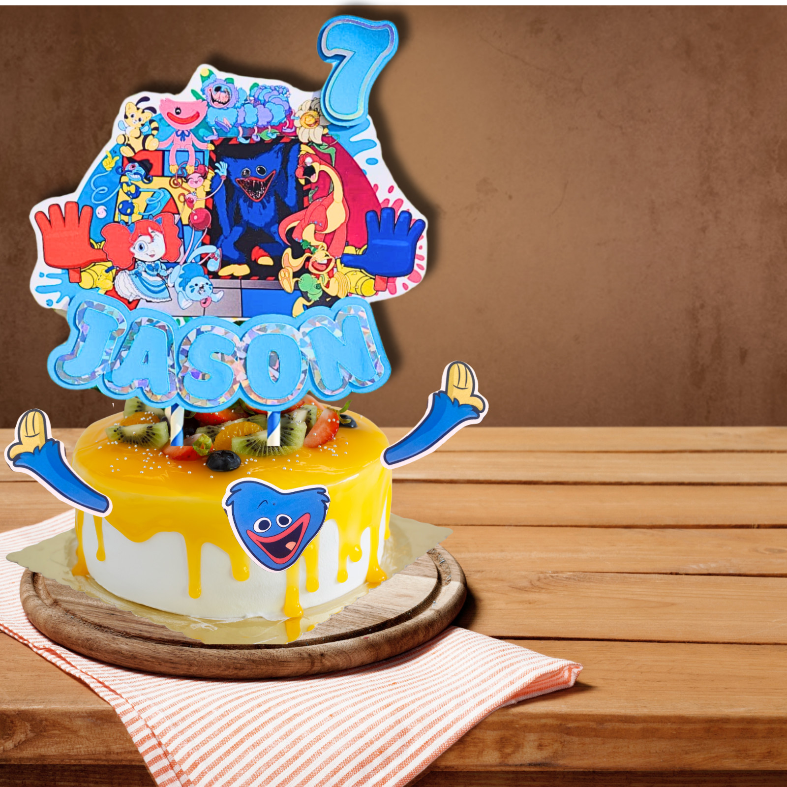 Hugggy Wugggy Party Supplies happy birthday centerpiece decoration cup plate