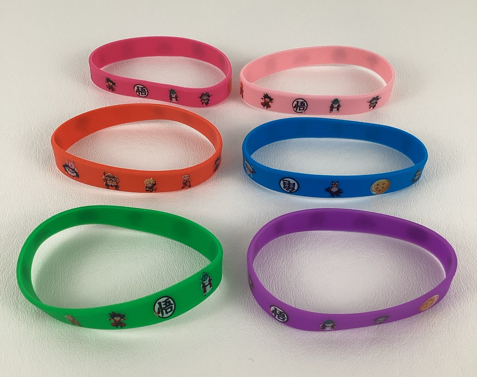 Dragon Ball Z Party Favors Lot 12 Bracelets Keychains Multicolor New