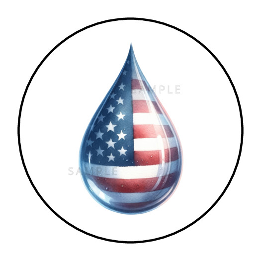 Memorial Day stickers labels tags envelope seals