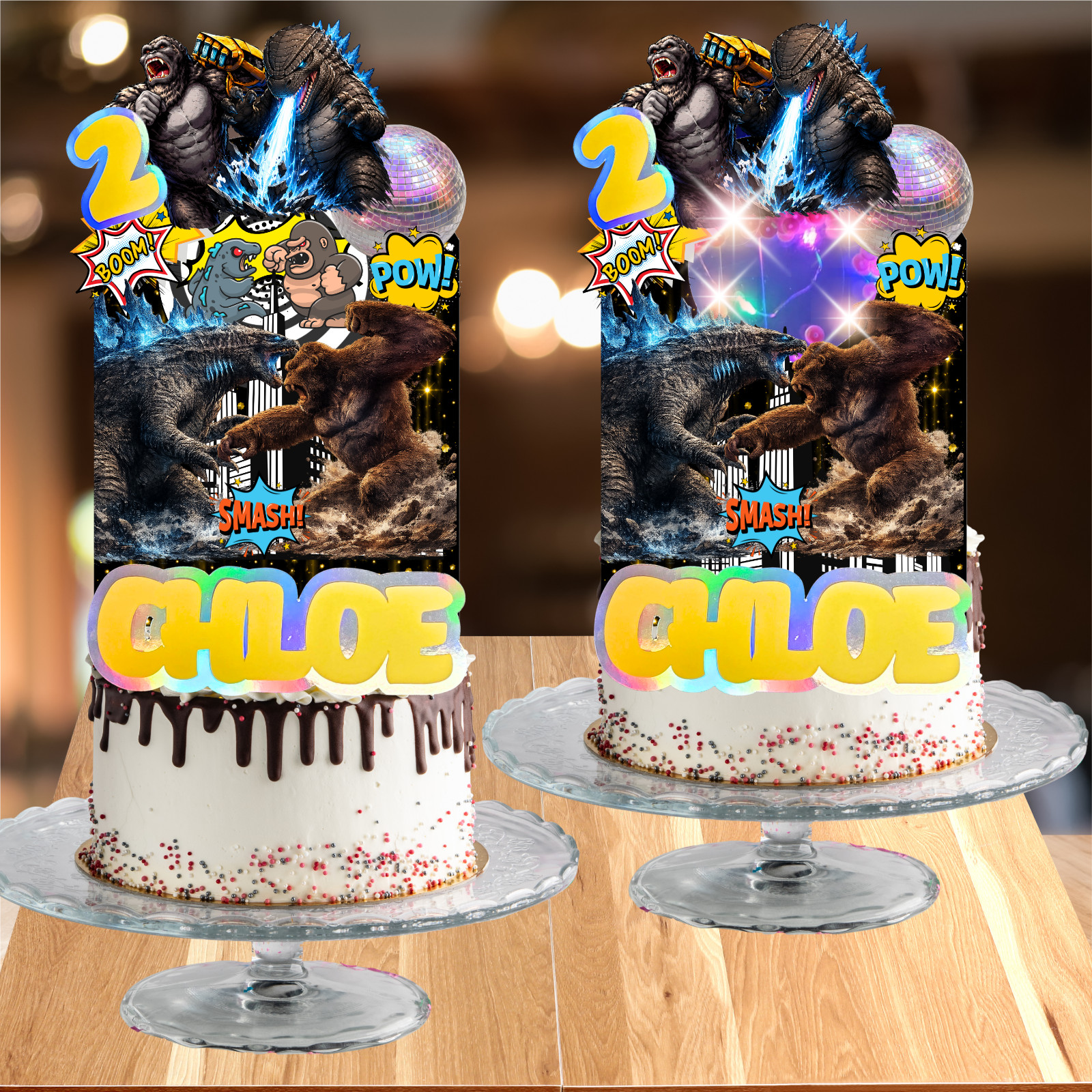 GODZILLA KING KONG 22PC BANNER birthday party supplies centerpiece decoration