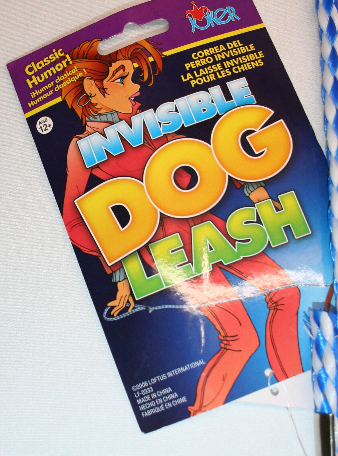 Invisible Dog Leash theatrical stage parade prop joke prank comedy clown fun gag