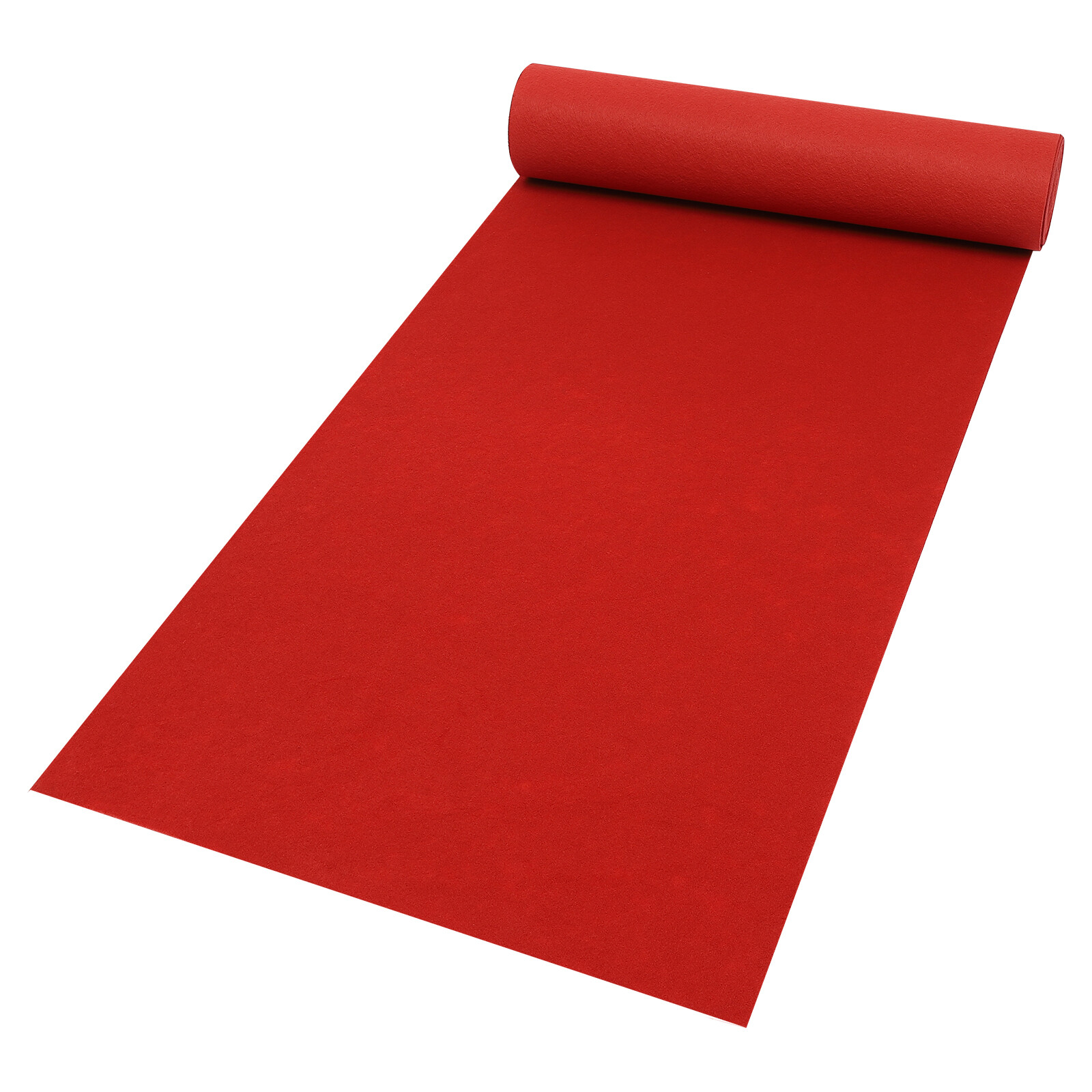 3??33Ft Red Carpet Runner Thickened Non-slip Runway Rug for Weddings Parties US