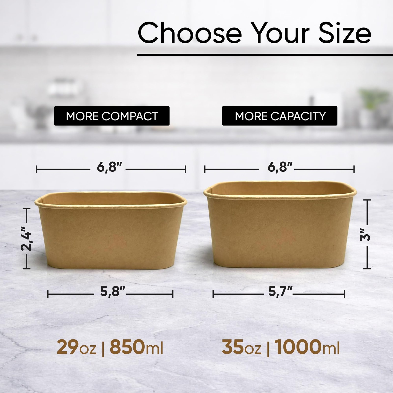 50 Pack 29Oz Disposable Meal Prep Containers With Lids – Microwave and Freeze…