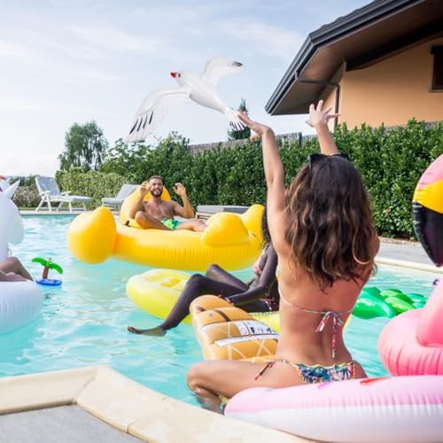 Inflatable Seagull Decorations 6 Pcs, Large Blow Up Seagull Birds for Beach