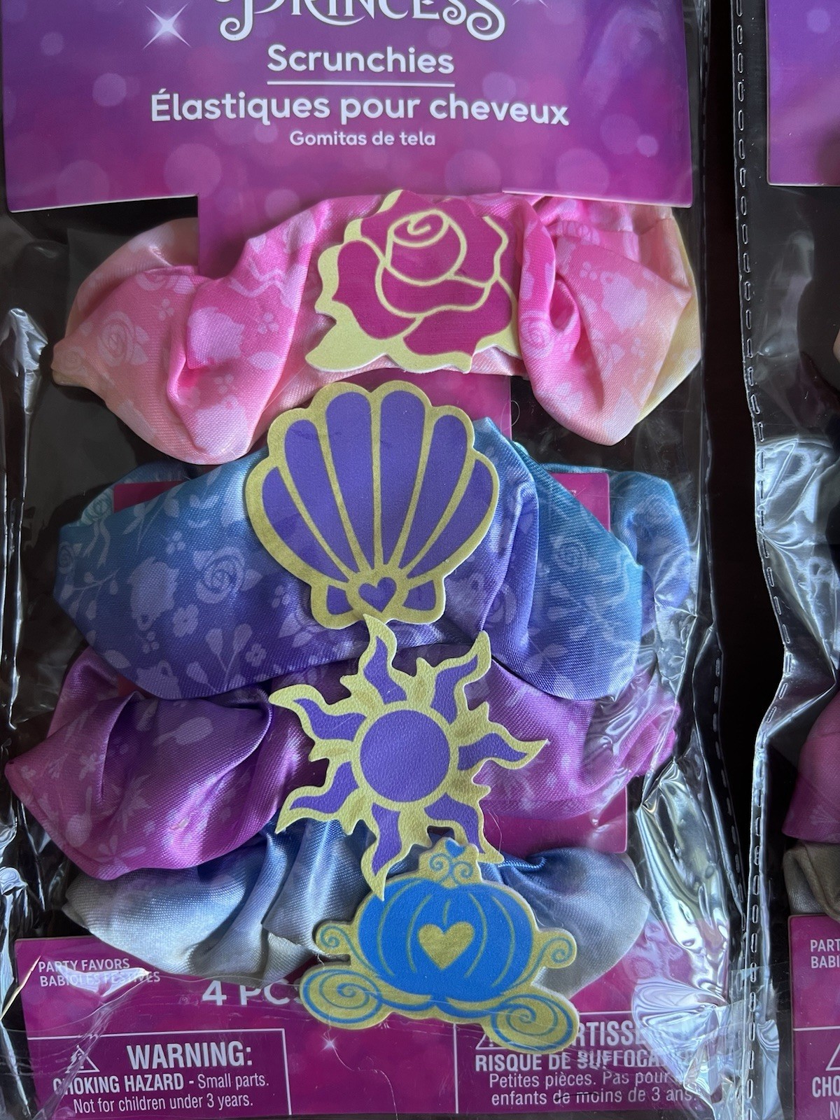 Disney Princess New Party Favors Sash Set & Scrunchies