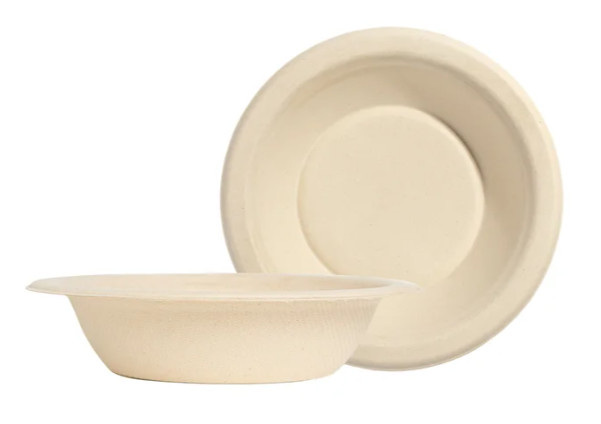 EcoSoul Compostable 16 oz Bowls Disposable Eco Friendly 400 Count Bulk Pack