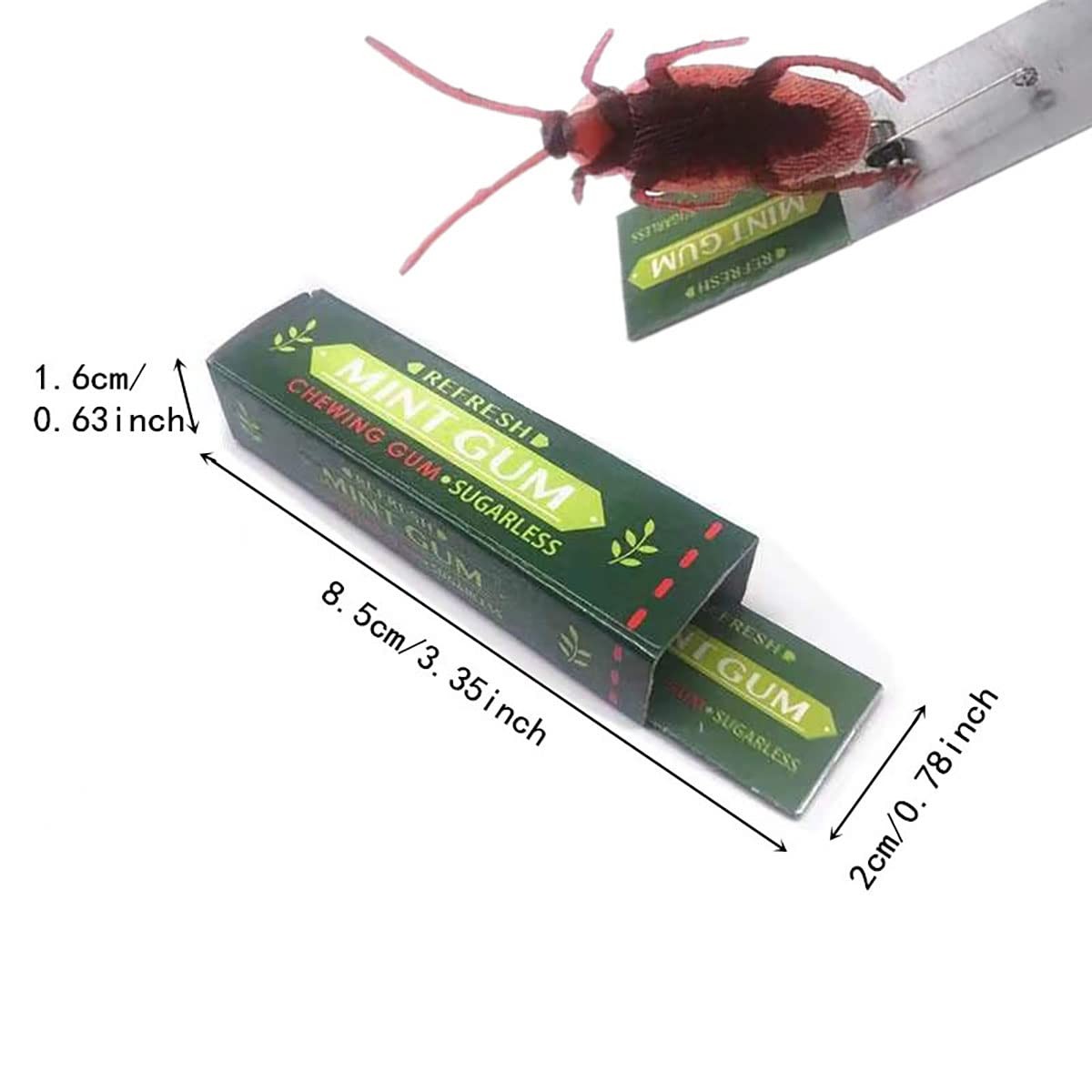Cooplay 4PCS Roaches Prank Chewing Gum Spoof Cockroach Head Toys Gadget…