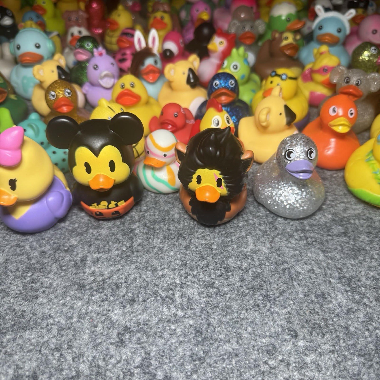 Rubber Ducks Bulk Assortment Duckies Jeep Ducking Duck Bath Toys Lot Of 114