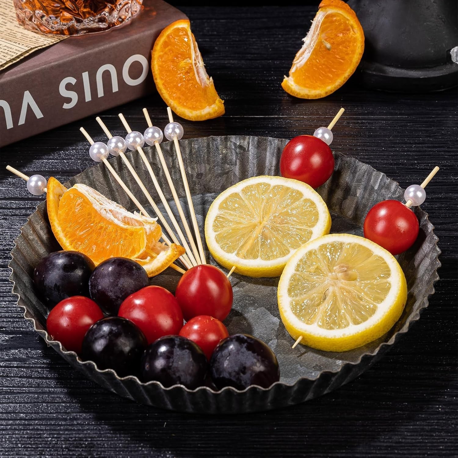 200 Pcs Cocktail Picks, 4.7 Inch Toothpicks for Appetizers Long Cocktail Appe…