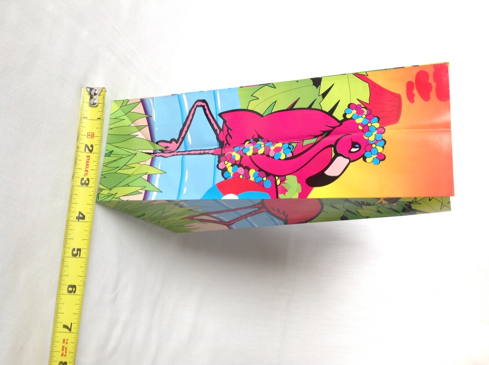NEW Sealed 12 pk Flamingo Tropical Luau Party Favor Treat Bags Birthday Vintage
