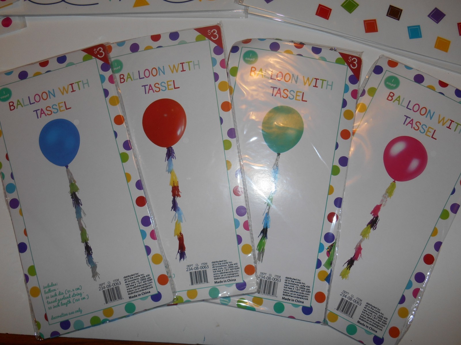 New bulk Birthday Party decorations, Bright primary colors, GIANT 36″ balloons!!