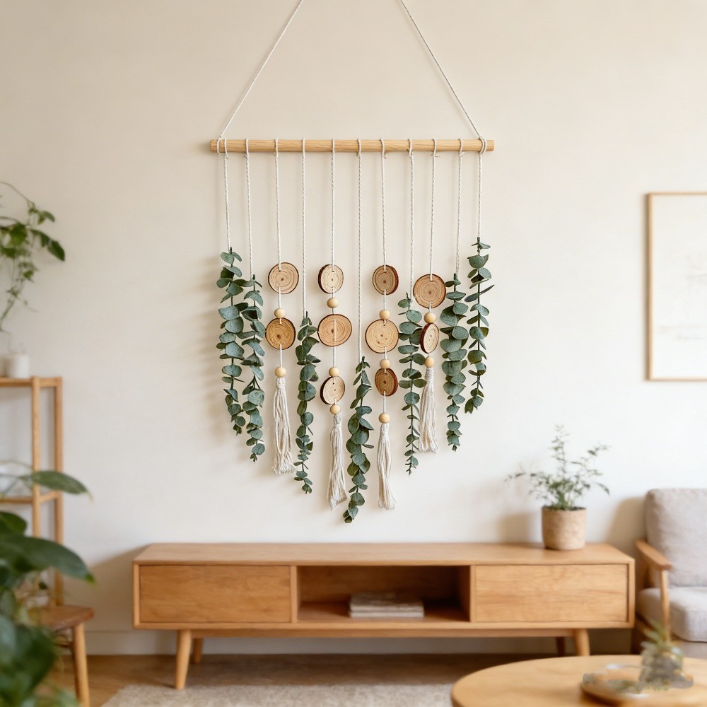 Artificial Eucalyptus Greenery Leaves Plants Wall Hanging Bedroom Home Decor