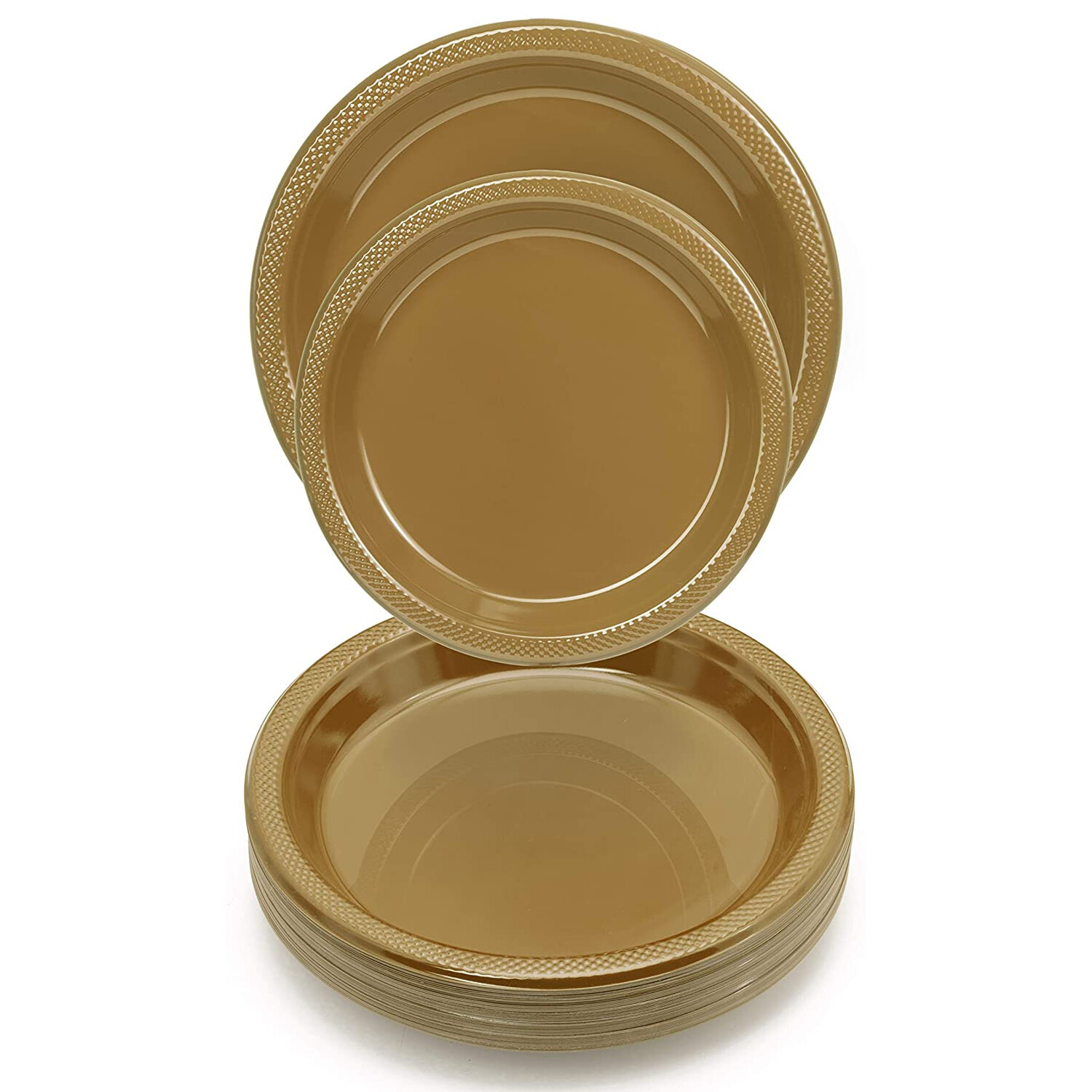 Plastic Disposable Plates -Vibrant Solid Colors Luncheon Dinner Party 7″ 9″ 10″