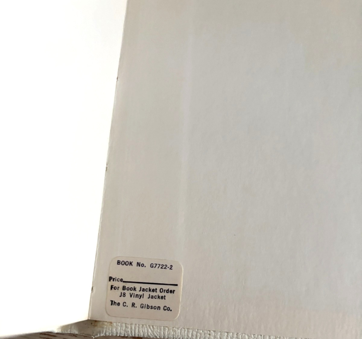 Vtg 6X7″ Unused CR GIBSON White Leatherette Silver Lettering GUEST BOOK G7722-2