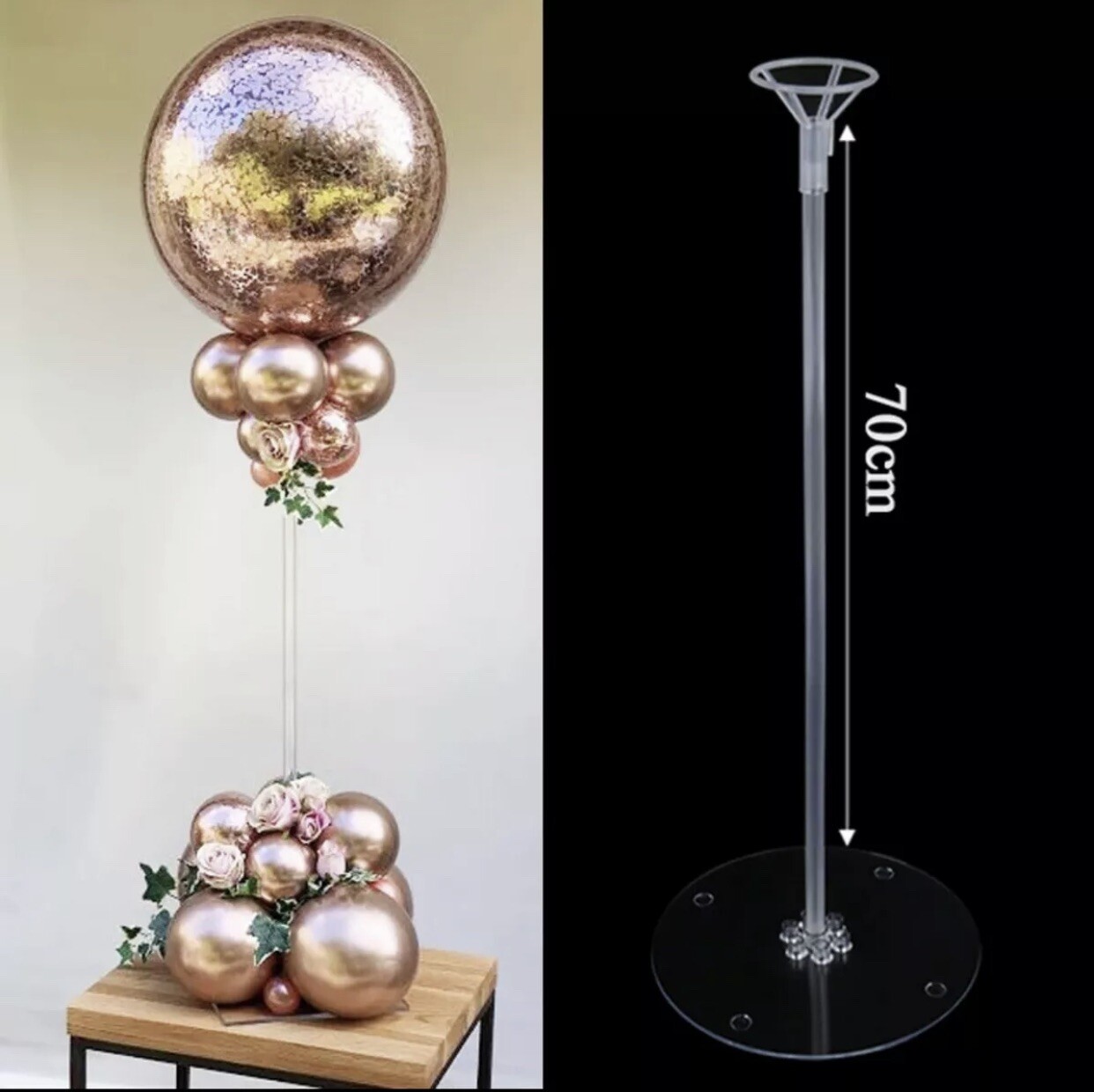 10 PCS Stand For Balloons All Size, Column For Party Decoration Base Para Globos