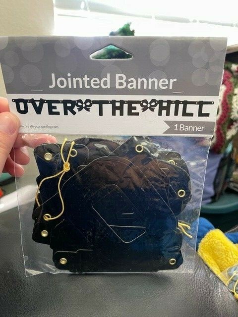 Over the Hill Jointed Banner The Hill 4.3ft Paper Birthday Decorations New!!!