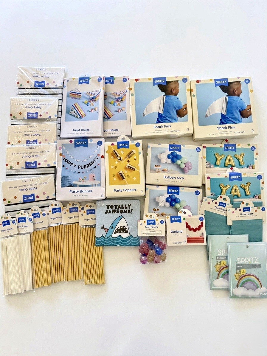 Spritz Party Supplies Mixed Theme Decor Multi 25+ Pc Lot Bundle