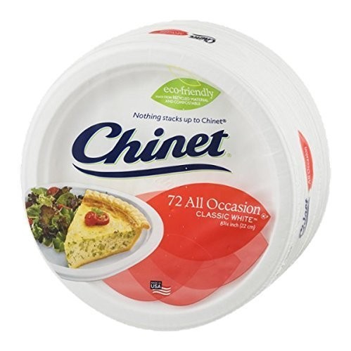 All Occasion Plates Classic White – 72 ct