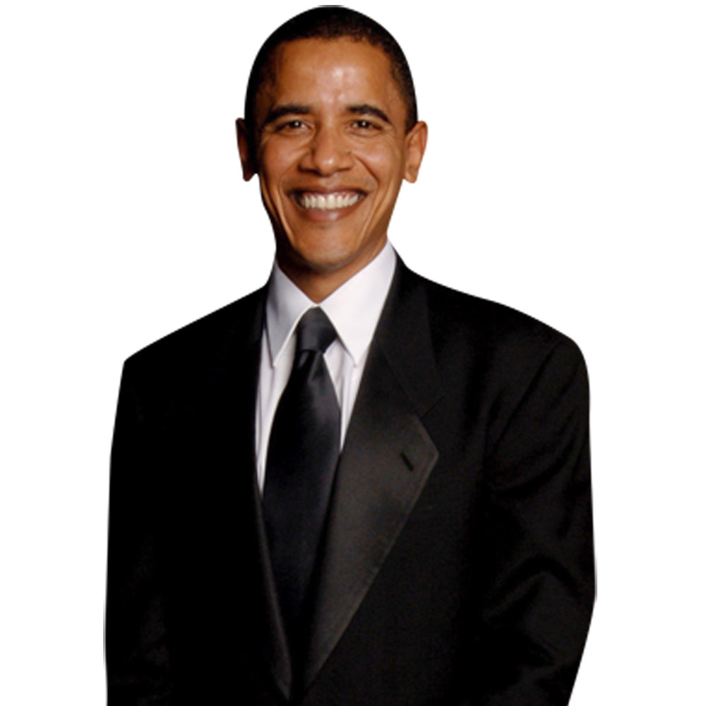 Barack Obama (Suit) Half Body Buddy Cutout