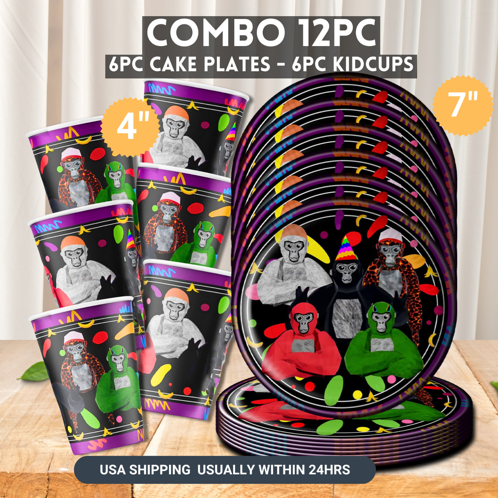 Gorilla tag Party Supplies happy birthday centerpiece decoration gift balloon