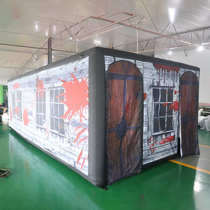 6x3m Indoor Outdoor Halloween Haunted House Maze Inflatable Labyrinth Maze Game
