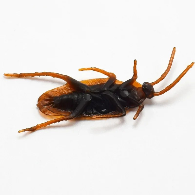 Prank Cockroaches Realistic Cock Roach Rubber Fake Creepy Bugs Gag Toy Joke
