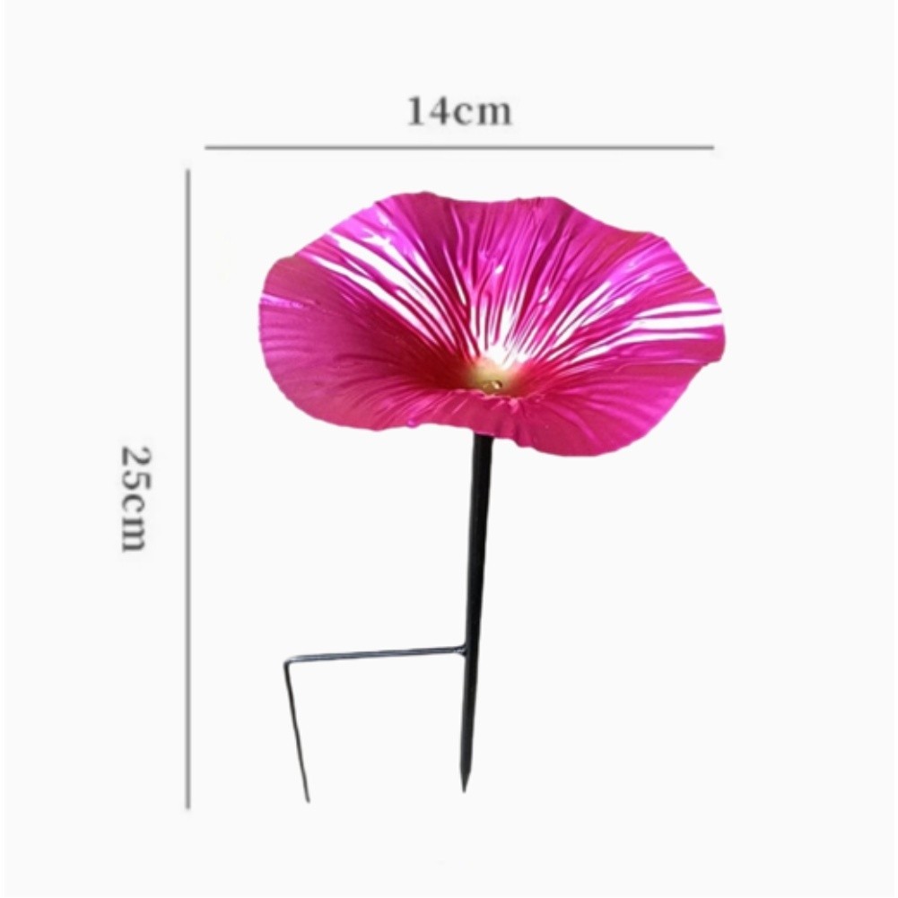 Garden Bird High Quality Feeder and Bath Flower Sturdy Iron Construction 25x14cm