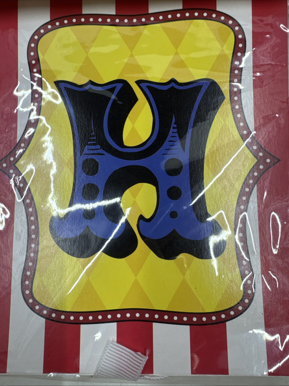 Circus Carnival Carousel Happy Birthday Banner 8ft L Red White Stripe