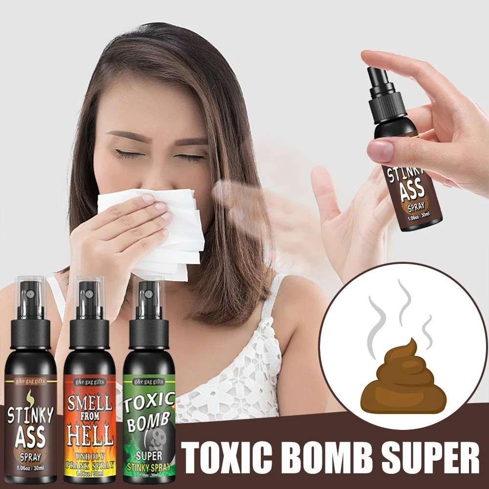 30ML Novelty Liquid Fart Gag Prank Joke Spray Can Stink Bomb Smelly Stinky